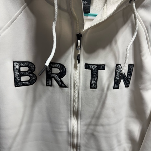 Burton White Zip-Up Hoodie - Picture 2 of 5